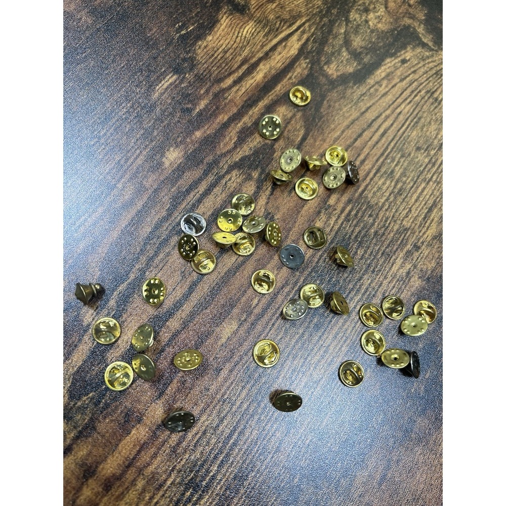 Lot Of 43 Vintage Lapel Pin‎ Backings Pin Backings Only